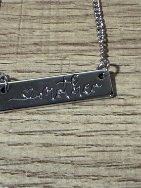 paparazzi Silver Bar Necklace with Dangle Chain Earrings